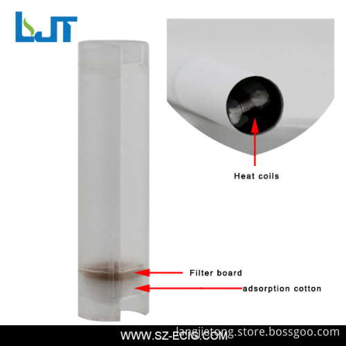 805f Disposable Unfilled E-Cig Wtih Empty Oil Capsule, Clear Cartridge Tank